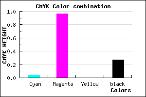 #B208B9 color CMYK mixer