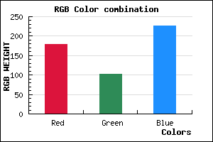 rgb background color #B367E3 mixer