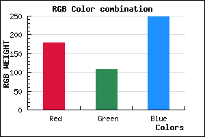 rgb background color #B36BF8 mixer