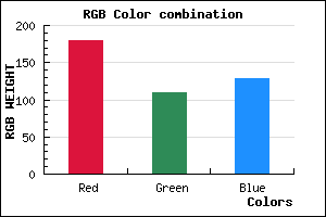 rgb background color #B36D81 mixer