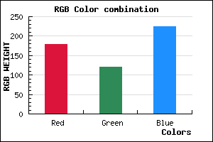 rgb background color #B379E1 mixer