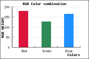rgb background color #B37FA5 mixer