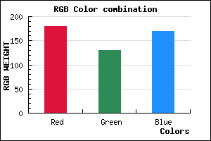 rgb background color #B382AA mixer