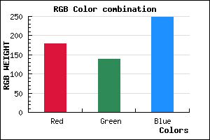 rgb background color #B38BF9 mixer
