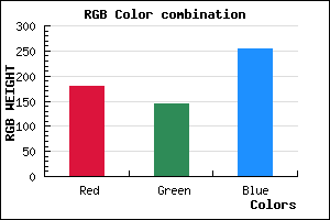 rgb background color #B391FD mixer
