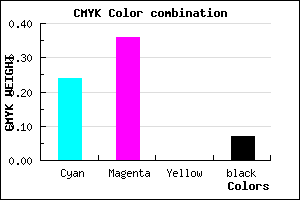 #B398EC color CMYK mixer