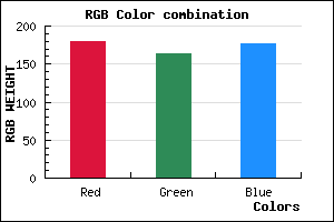 rgb background color #B3A3B1 mixer