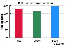 rgb background color #B3A3C3 mixer