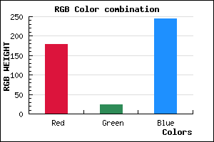 rgb background color #B317F5 mixer