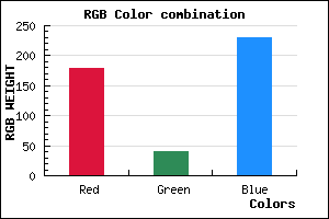 rgb background color #B328E6 mixer