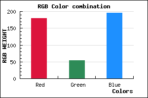 rgb background color #B336C3 mixer