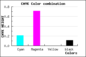 #B342E2 color CMYK mixer