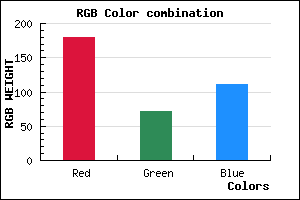 rgb background color #B3476F mixer