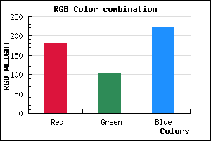 rgb background color #B466DE mixer