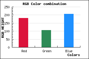 rgb background color #B46ACE mixer