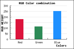 rgb background color #B472FC mixer