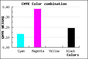#B481CF color CMYK mixer
