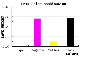 #B482AB color CMYK mixer
