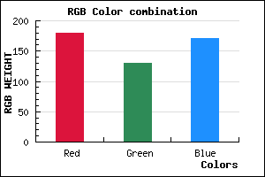 rgb background color #B482AB mixer