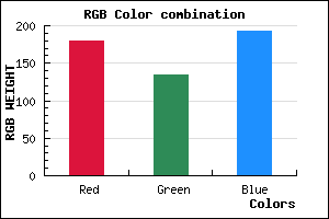 rgb background color #B487C1 mixer