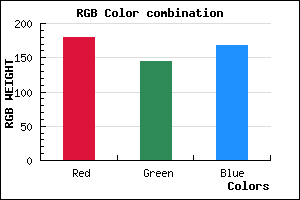 rgb background color #B490A8 mixer