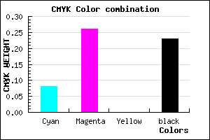 #B492C4 color CMYK mixer