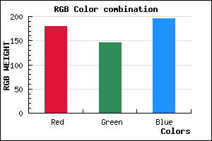 rgb background color #B492C4 mixer