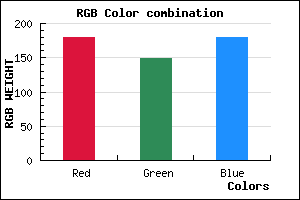 rgb background color #B495B3 mixer