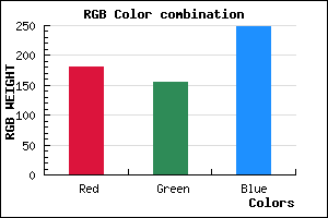 rgb background color #B49BF8 mixer