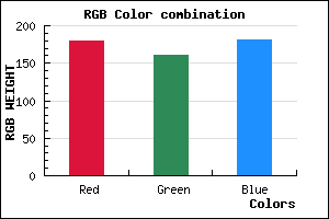 rgb background color #B4A1B5 mixer