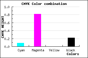 #B424C6 color CMYK mixer