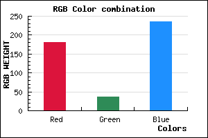 rgb background color #B424EB mixer