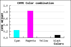 #B427EB color CMYK mixer