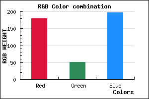 rgb background color #B433C5 mixer
