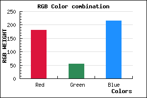 rgb background color #B436D7 mixer