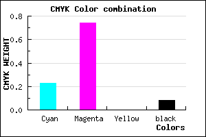 #B43EEB color CMYK mixer