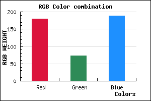 rgb background color #B449BC mixer