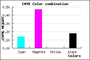 #B570D2 color CMYK mixer