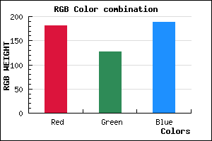 rgb background color #B57FBD mixer