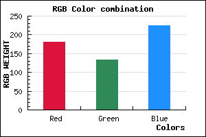rgb background color #B585E1 mixer