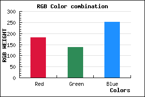 rgb background color #B589FB mixer