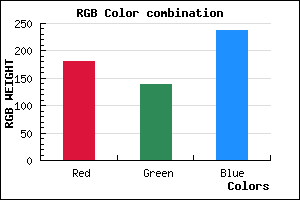 rgb background color #B58AEE mixer