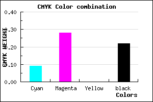 #B58FC7 color CMYK mixer