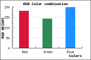 rgb background color #B58FC7 mixer