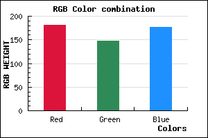 rgb background color #B593B1 mixer
