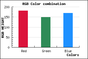 rgb background color #B595A9 mixer