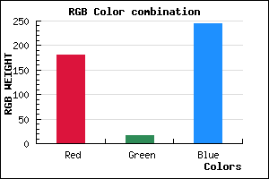 rgb background color #B510F5 mixer