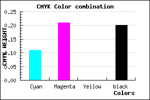 #B5A1CB color CMYK mixer