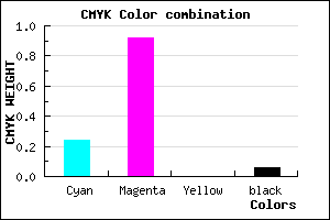 #B512EF color CMYK mixer