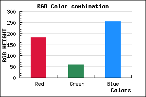 rgb background color #B53CFF mixer